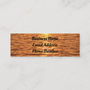 Tarjeta de presentación de corrientes de agua