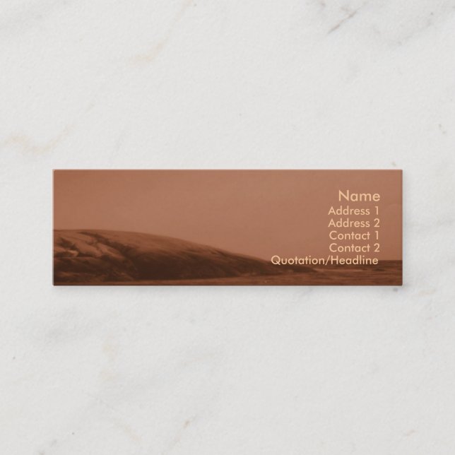 Tarjeta de presentación de Costa (Anverso)