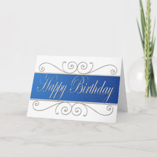 Tarjeta de presentación de cumpleaños feliz