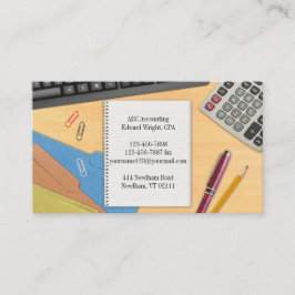 Tarjeta de presentación de datos de oficina de con