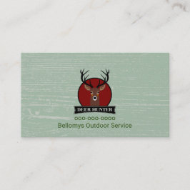 Tarjeta de presentación de Deer Head Outdoor Servi