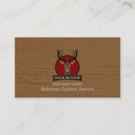 Tarjeta de presentación de Deer Head Outdoor Servi