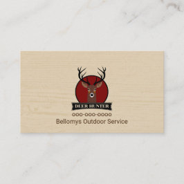 Tarjeta de presentación de Deer Head Outdoor Servi