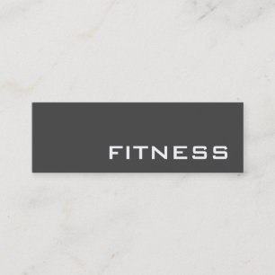 Tarjeta de presentación de deportes Gray Fitness C