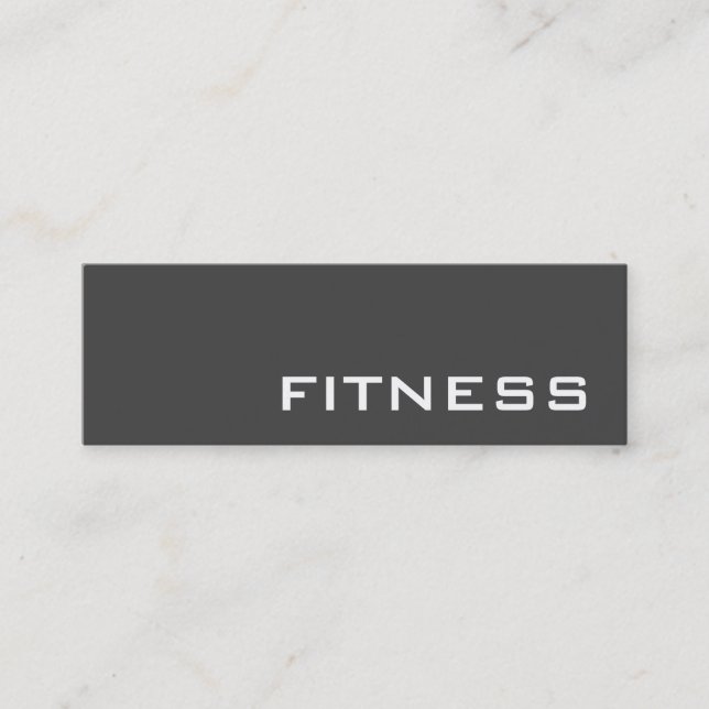 Tarjeta de presentación de deportes Gray Fitness C (Anverso)