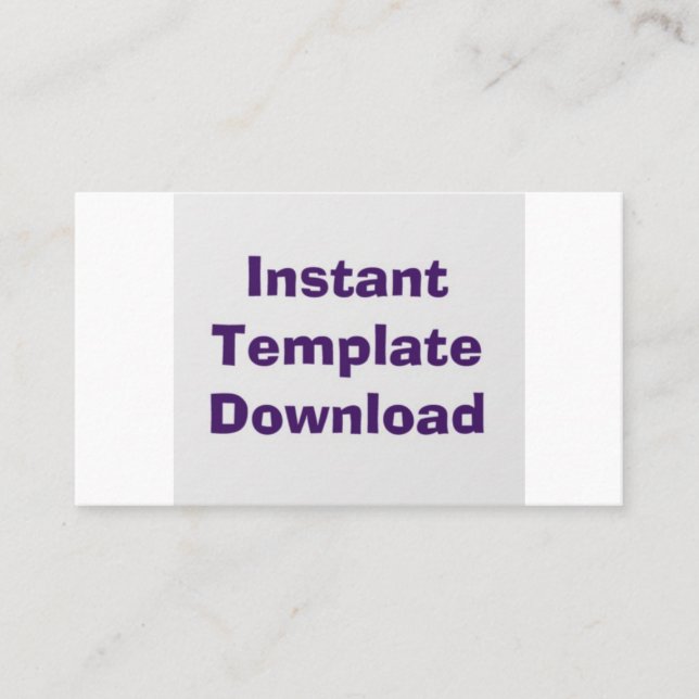 Tarjeta de presentación de descarga instantánea de (Anverso)