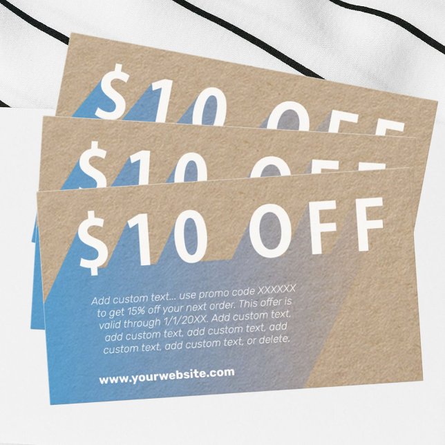 Tarjeta de presentación de descuento de $10 (Subido por el creador)