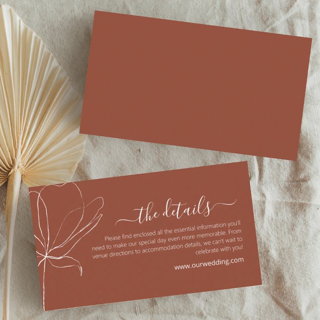 Tarjeta de presentación de detalles del Boda Terra (Subido por el creador)