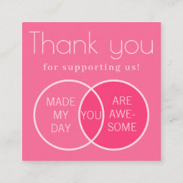 Tarjeta de presentación de diagrama de Venn