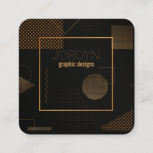 tarjeta de presentación de diseñador gráfico conte