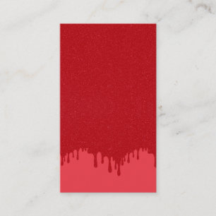 Tarjeta de Presentación de Diseño de Goteo Rojo To