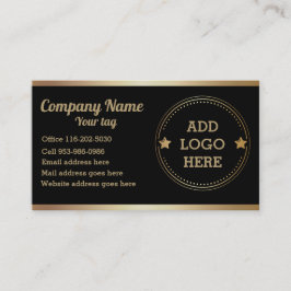 Tarjeta de presentación de diseño de logotipo prof