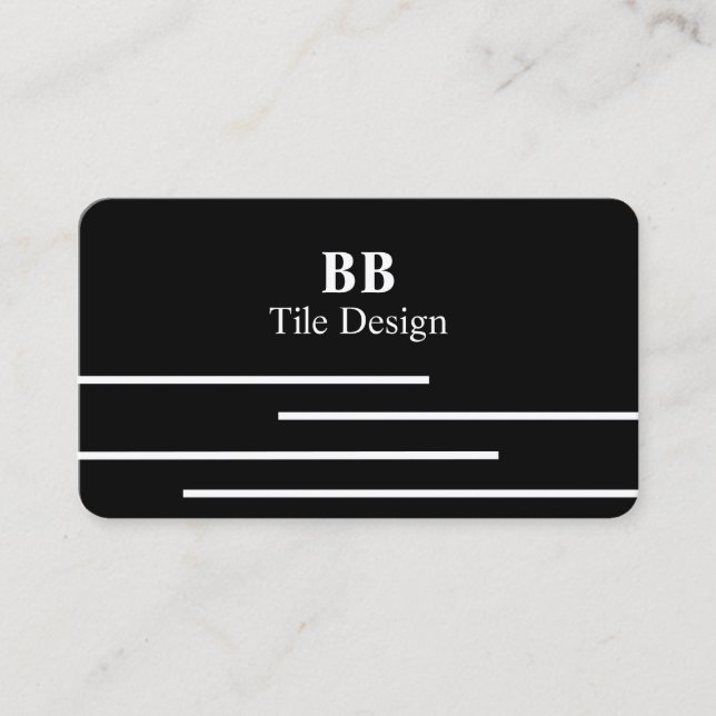 Tarjeta de presentación de diseño de mosaico (Anverso)
