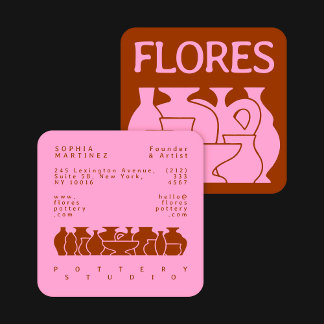 Tarjeta de presentación de diseño de silueta de va