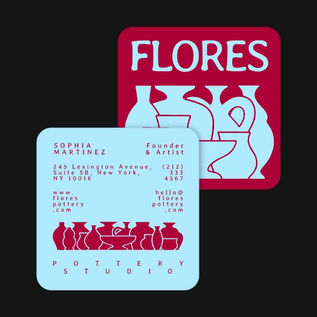 Tarjeta de presentación de diseño de silueta de va (Subido por el creador)