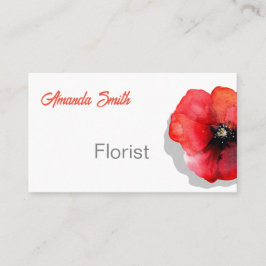 Tarjeta de presentación de diseño floral