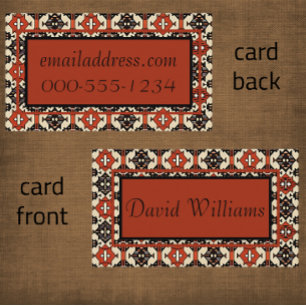 Tarjeta de presentación de diseño geométrico moder