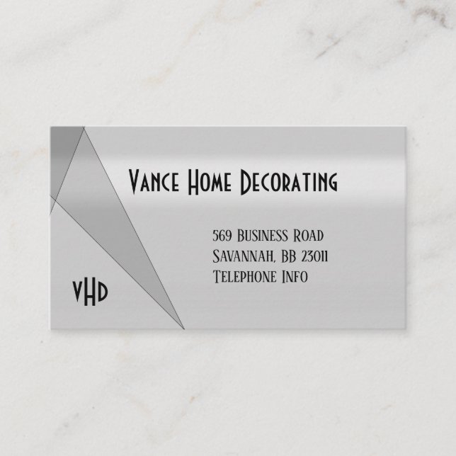 Tarjeta de presentación de diseño geométrico moder (Anverso)