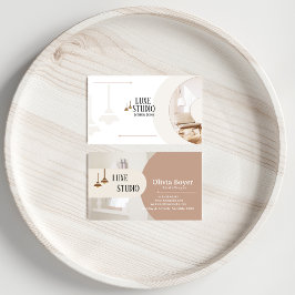 Tarjeta de presentación de diseño interior