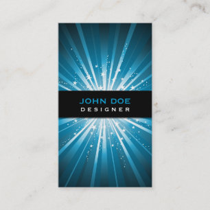 Tarjeta de presentación de diseño Starburst