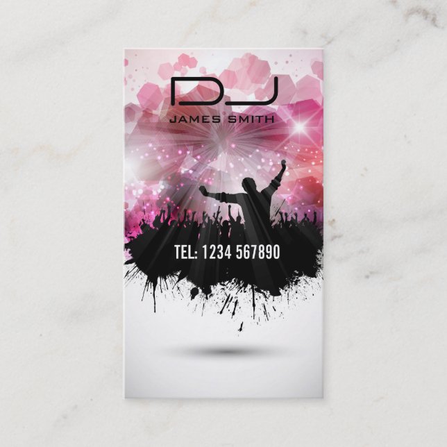 Tarjeta de presentación de DJ (Anverso)