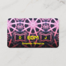 Tarjeta de presentación de DJ EDM