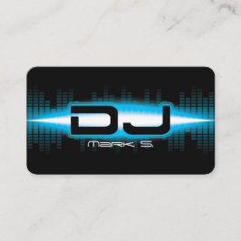 Tarjeta de presentación de DJ Modern Sky Blue