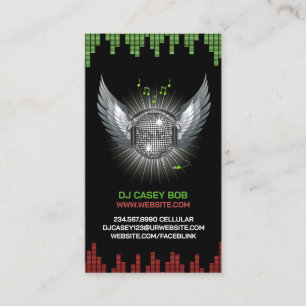 Tarjeta de presentación de DJ Night Club