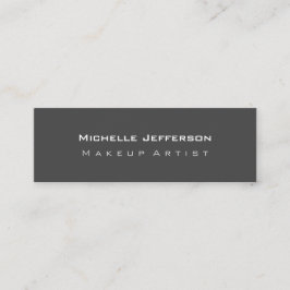 Tarjeta de presentación de doble cara Gris Plain S