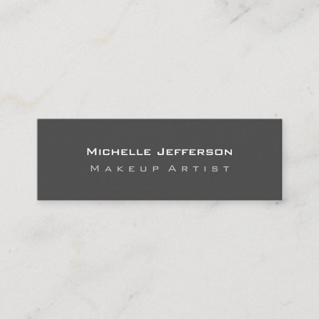 Tarjeta de presentación de doble cara Gris Plain S (Anverso)