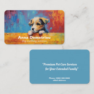 Tarjeta de presentación de Dog Sitting Services