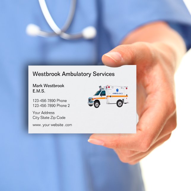 Tarjeta de presentación de EMS EMergency Medical S (Subido por el creador)