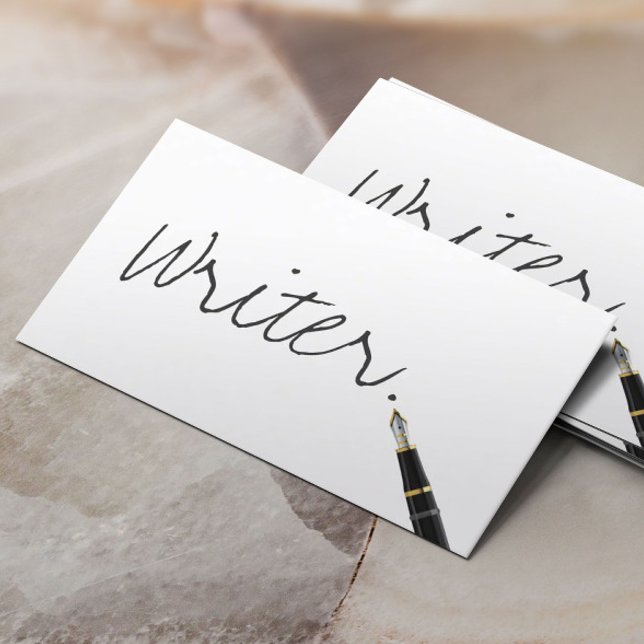Tarjeta de presentación de escritura a mano gratui (Subido por el creador)