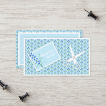 Tarjeta de presentación de estilista de cabello Bl