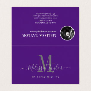 Tarjeta de presentación de estilo moderno y elegan