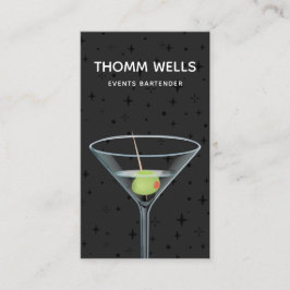 Tarjeta de presentación de eventos Bartender Festi