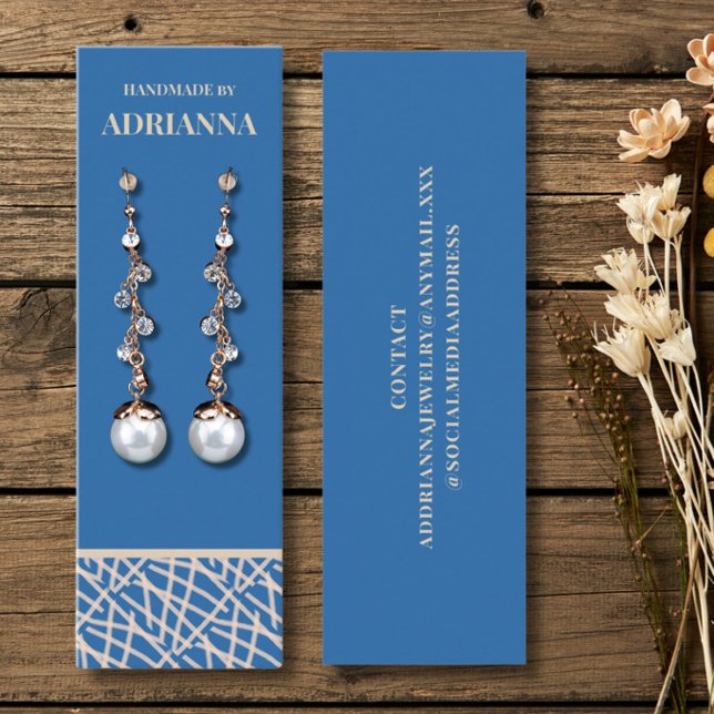 Tarjeta de presentación de exhibidor de aretes azu (Subido por el creador)