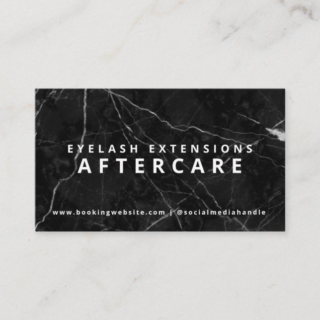 Tarjeta de presentación de extensiones de Eyelash (Anverso)