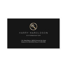 Tarjeta de presentación de exterminador de inicio