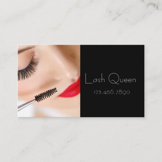 Tarjeta de presentación de Eyelash Extensions Stud (Anverso)