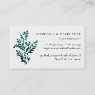 Tarjeta de presentación de Fern Planta Terapéutica