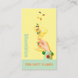 Tarjeta de presentación de Fiesta de cócteles Plan