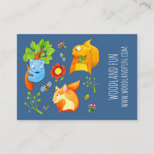 Tarjeta de presentación de Fiesta para niños de co