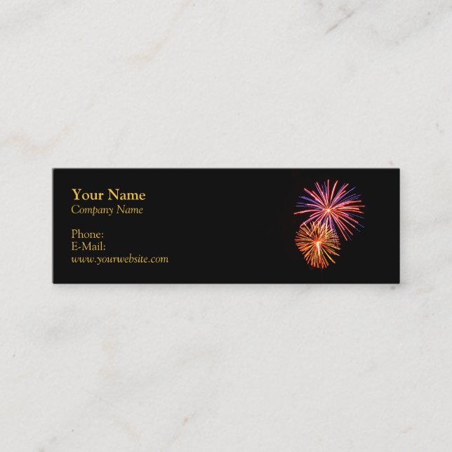 Tarjeta de presentación de Fireworks P3621 (Anverso)