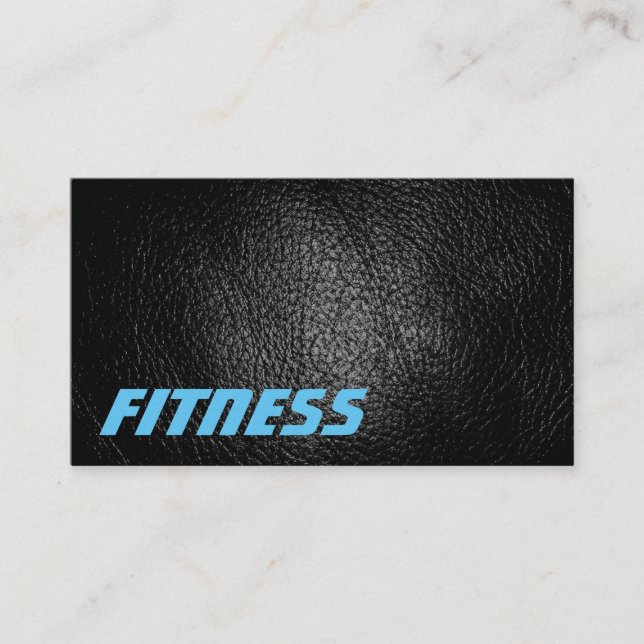 Tarjeta de presentación de fitness con efecto de c (Anverso)