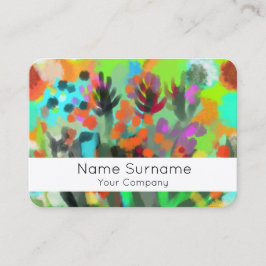 Tarjeta de presentación de flores