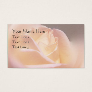 Tarjeta de presentación de flores de rosa amarilla