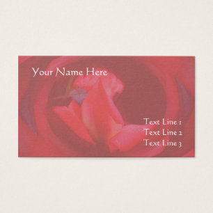 Tarjeta de presentación de flores rosadas rosebud