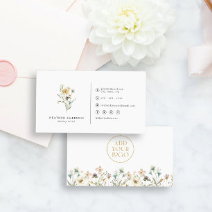 Tarjeta de presentación de Flores Silvestres