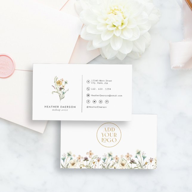 Tarjeta de presentación de Flores Silvestres (Subido por el creador)